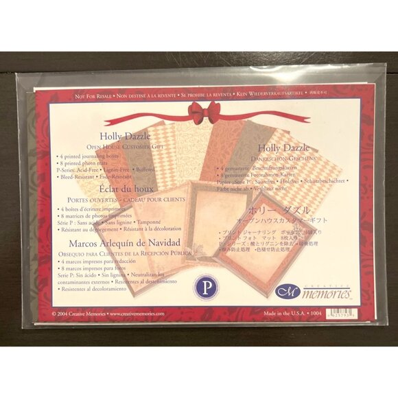 Creative Memories Holly Dazzle Scrapbook Paper Set 06257939 - Picture 2 of 3